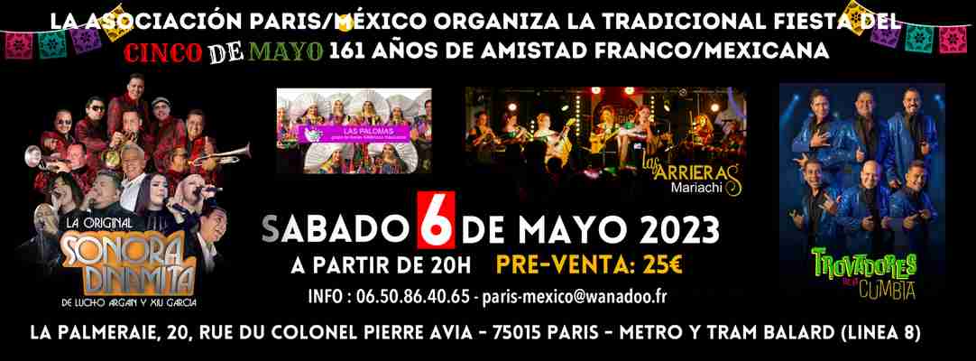 Celebrarán en grande mexicanos residentes en París la Batalla de Puebla