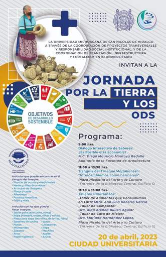 UMSNH realizará la Jornada por la Tierra y los Objetivos de Desarrollo Sostenible