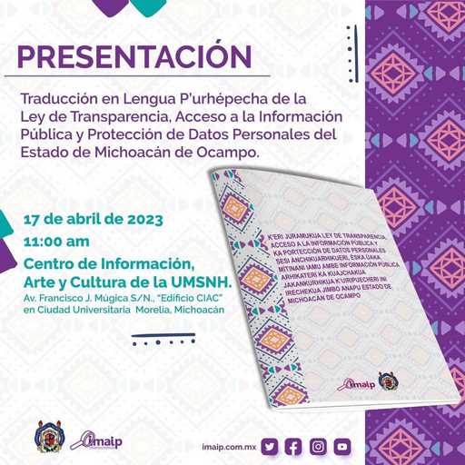 UMSNH y el IMAIP generan alianza en materia de Transparencia