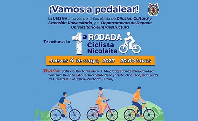 UMSNH realizará la Primera Rodada Ciclista Nicolaita