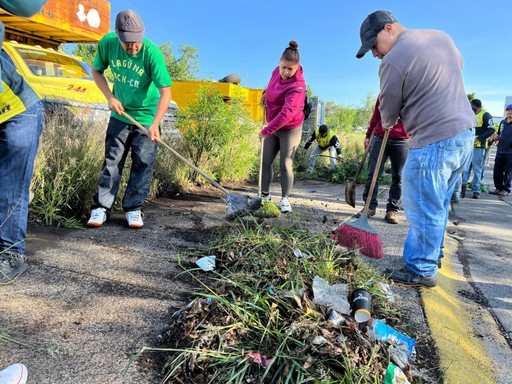 Intervienen Villas del Pedregal con Jornada de Limpieza