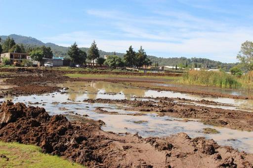 Rescatan lago de Jesús del Monte de sequía extrema