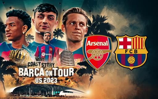 Se enfrentará en Los Ángeles, California el Arsenal VS Barcelona como parte del Soccer Champions Tour