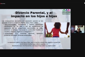 Áreas auxiliares de la justicia familiar se capacitan en modelos de intervención para familias con alto conflicto interparental