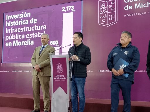 Más obras a Morelia, alista Gobierno intervenir diversas vialidades