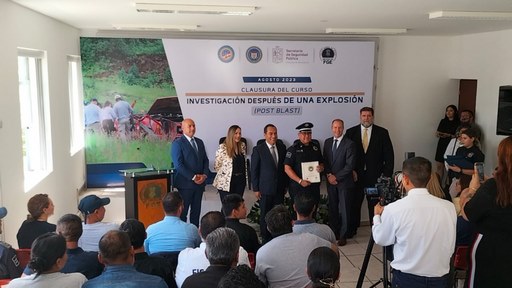Capacitan a Policía Municipal sobre manejo de explosivos