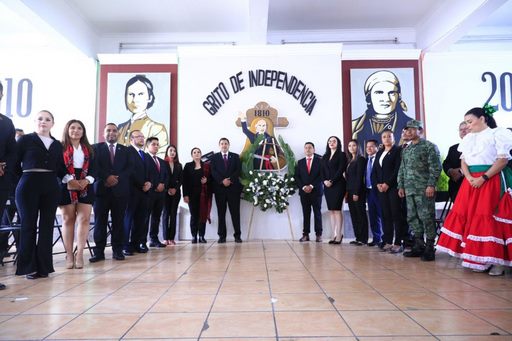 Mantener la igualdad y unidad; Nacho Campos encabeza acto cívico del 16 de septiembre