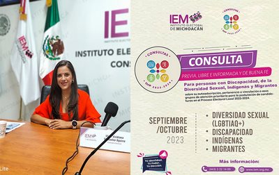 Para aplicación de “acciones afirmativas”, IEM desarrollará consultas en septiembre y octubre: Viridiana Villaseñor