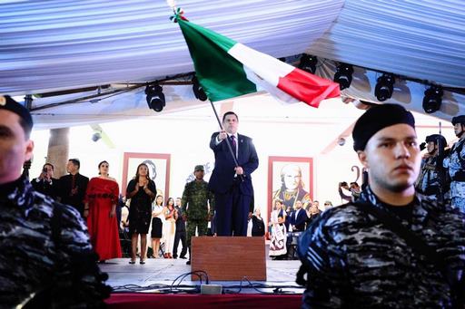 Nacho Campos encabeza ceremonia del Grito de Independencia