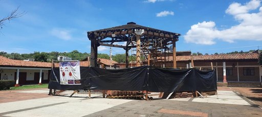 Rehabilita Ayuntamiento de Morelia Kiosco de tenencia de Tiripetío