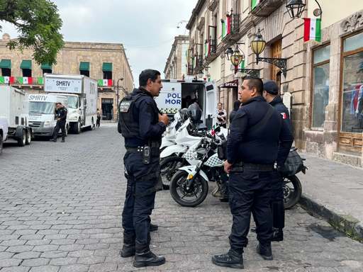 Aumentan operativos de seguridad para la Noche Moreliana y desfile cívico
