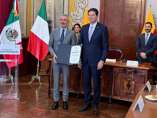 Nombran como Huésped Distinguido de Morelia a Luigi de Chiara