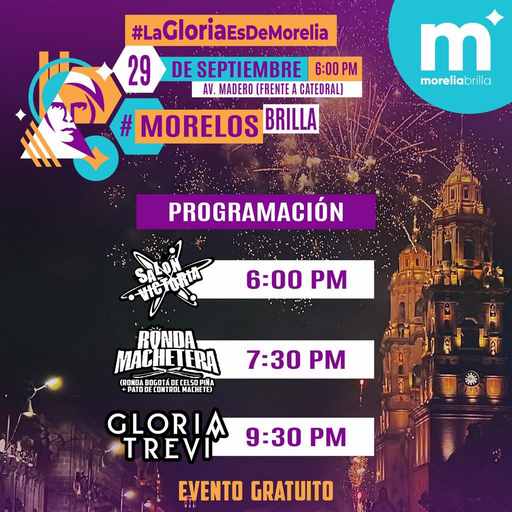 Todo listo para mañana el gran espectáculo de Gloria Trevi en Noche Moreliana