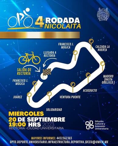 ¿No tienes bicicleta?, hoy te prestamos una para la Rodada Nicolaita