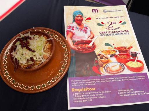 Anuncian Segunda Convocatoria de Certificación a Cocineras y Cocineros Tradicionales