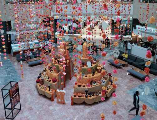 Presente Morelia en CDMX con montaje alusivo al día de Muertos