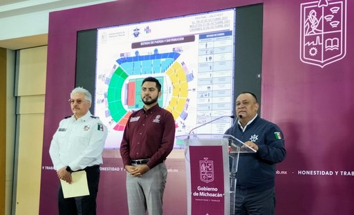 Garantizada la seguridad en conciertos masivos del Estadio “Morelos”, participarán mil 250 elementos de fuerza