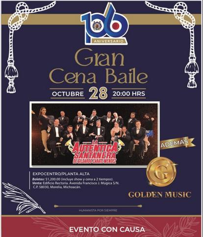 Aún tienes oportunidad de asistir a la tradicional cena baile de la UMSNH y apoyar a la Banda de Guerra y Escolta