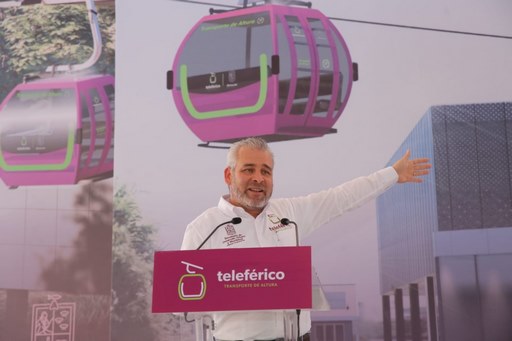 El teleférico nadie lo para, el teleférico va; 3 mil 200 mdp de inversión: Bedolla