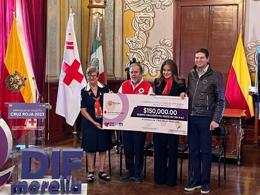 Arranca Gobierno de Morelia Colecta Cruz Roja 2023