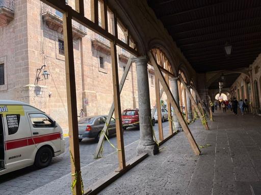 Sin poder rehabilitar arcos afectados del portal Aldama