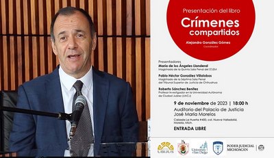 Presentará este jueves el Poder Judicial el libro “Crímenes compartidos”