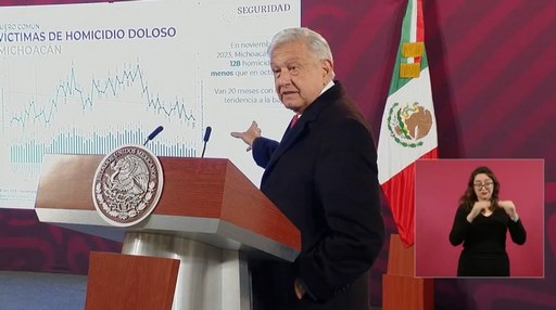 Michoacán con 20 meses a la baja en homicidios dolosos: Gobierno Federal