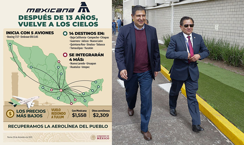 Todo listo para el primer vuelo de la conexión Uruapan-CDMX de Mexicana