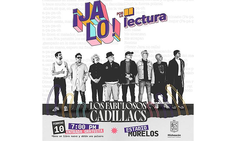 Vienen Los Fabulosos Cadillacs a Morelia, brindarán concierto para fomentar la lectura en los michoacanos