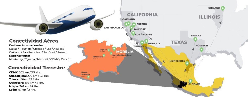 Morelia registra nuevo récord histórico en 2023 por llegada de pasajeros vía aérea