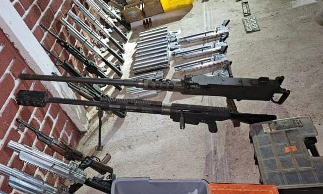 En cateo interinstitucional aseguran arsenal, en La Huacana