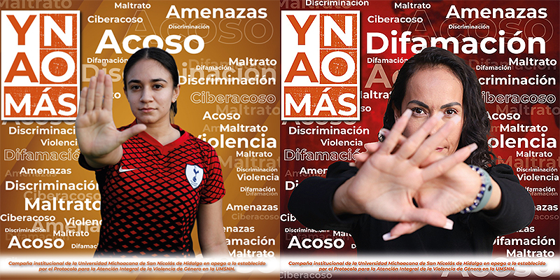 Nicolaitas unidas en la campaña “¡Ya no más!” para la prevención de la violencia de género