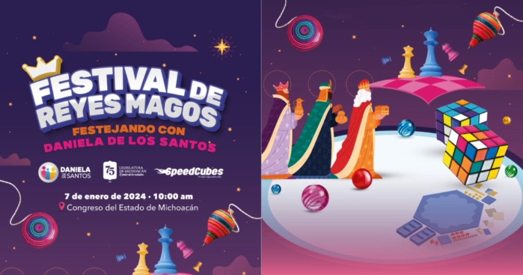“Festival de Reyes Magos con Daniela De Los Santos: Diversión y Competencia para Niños y Jóvenes”