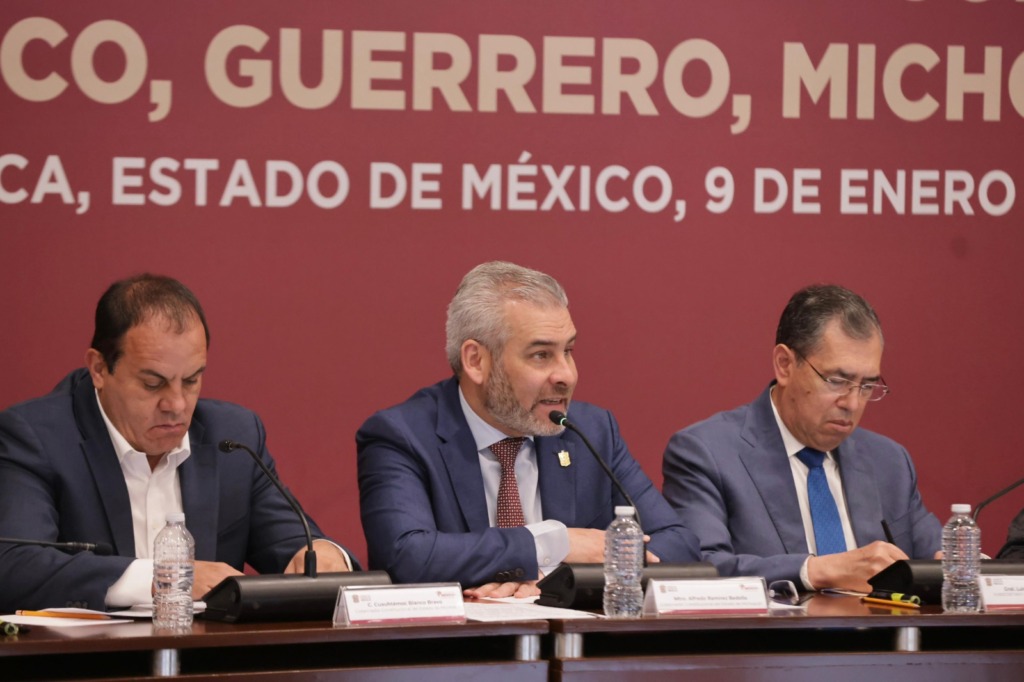 Propone Bedolla acciones para reforzar seguridad en Michoacán y estados colindantes