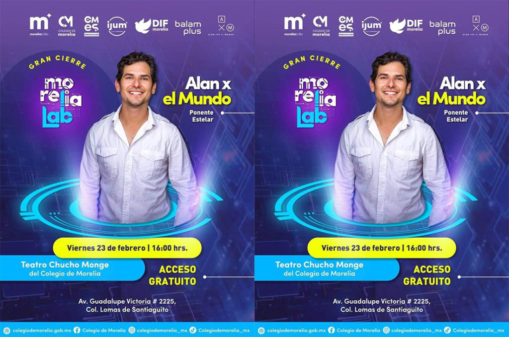 Con broche de oro, cierra Morelia Lab con la presentación de Alan x el mundo