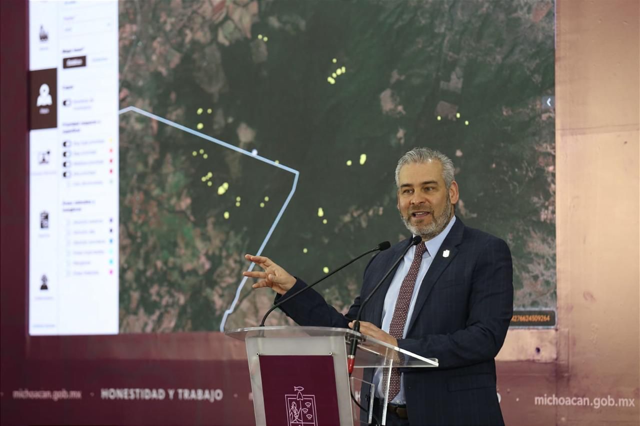 Bedolla pone en marcha sistema de vigilancia satelital “Guardián Forestal”