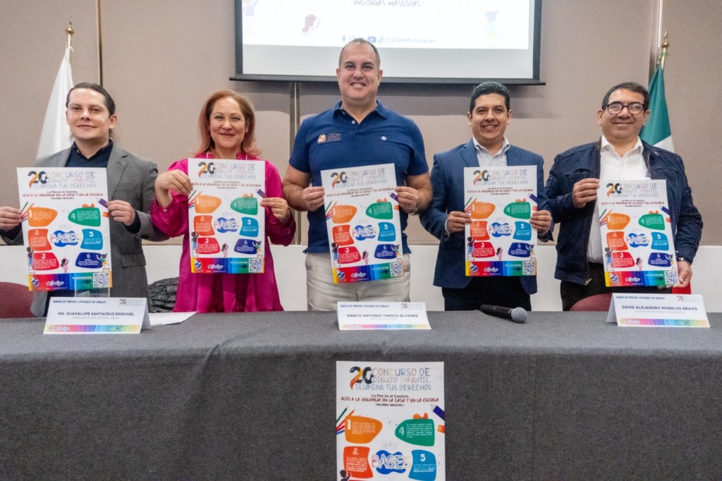 Convoca CEDH al “XX Concurso de dibujo infantil, ilumina tus derechos”