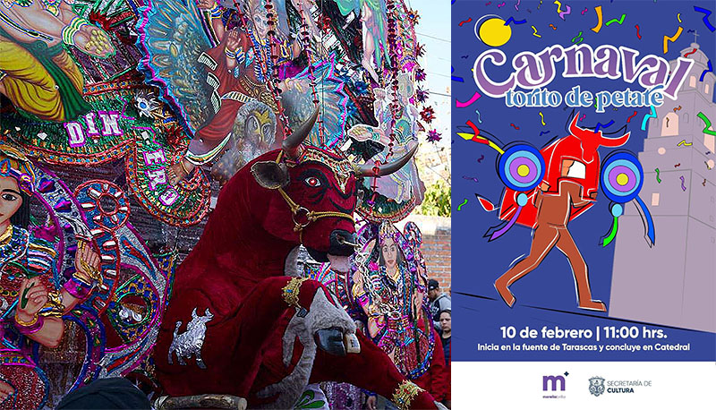Termina hoy convocatoria para participar en el Carnaval del Torito de Petate 2024