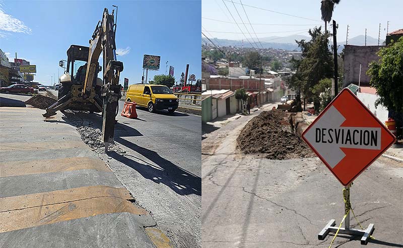 Informan nuevas intervenciones en la circulación por construcción del Acuaférico