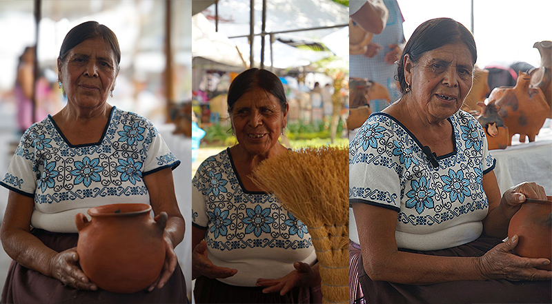 María Elvia Silva Bartolo, orgullosa de ser la imagen del Tianguis Artesanal