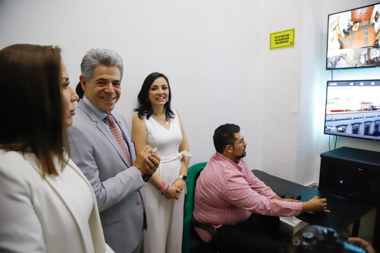 Inauguran sistema de seguridad con circuito cerrado en el Congreso del Estado