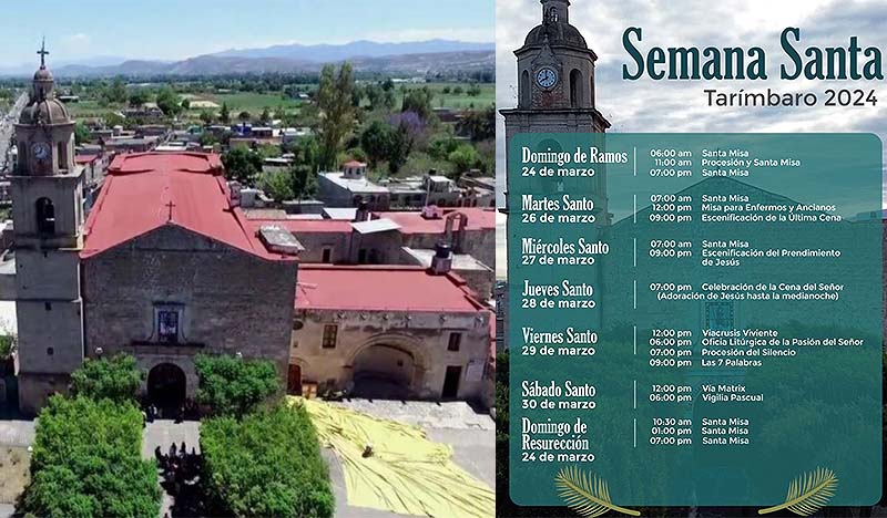 El Santuario de San Bernabé de Jesús en Tarímbaro se prepara para la Celebración de la Semana Santa