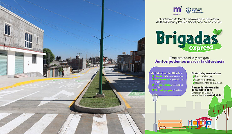 Superan las 100 intervenciones Brigadas Express del Gobierno de Morelia