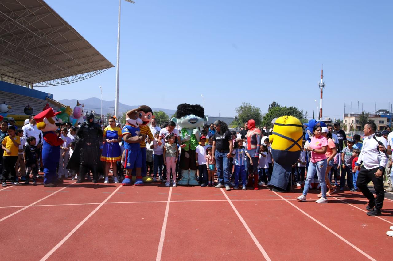 Alegría y diversión se vivió en el Festival Atlético del Día de la Niñez de la UMSNH