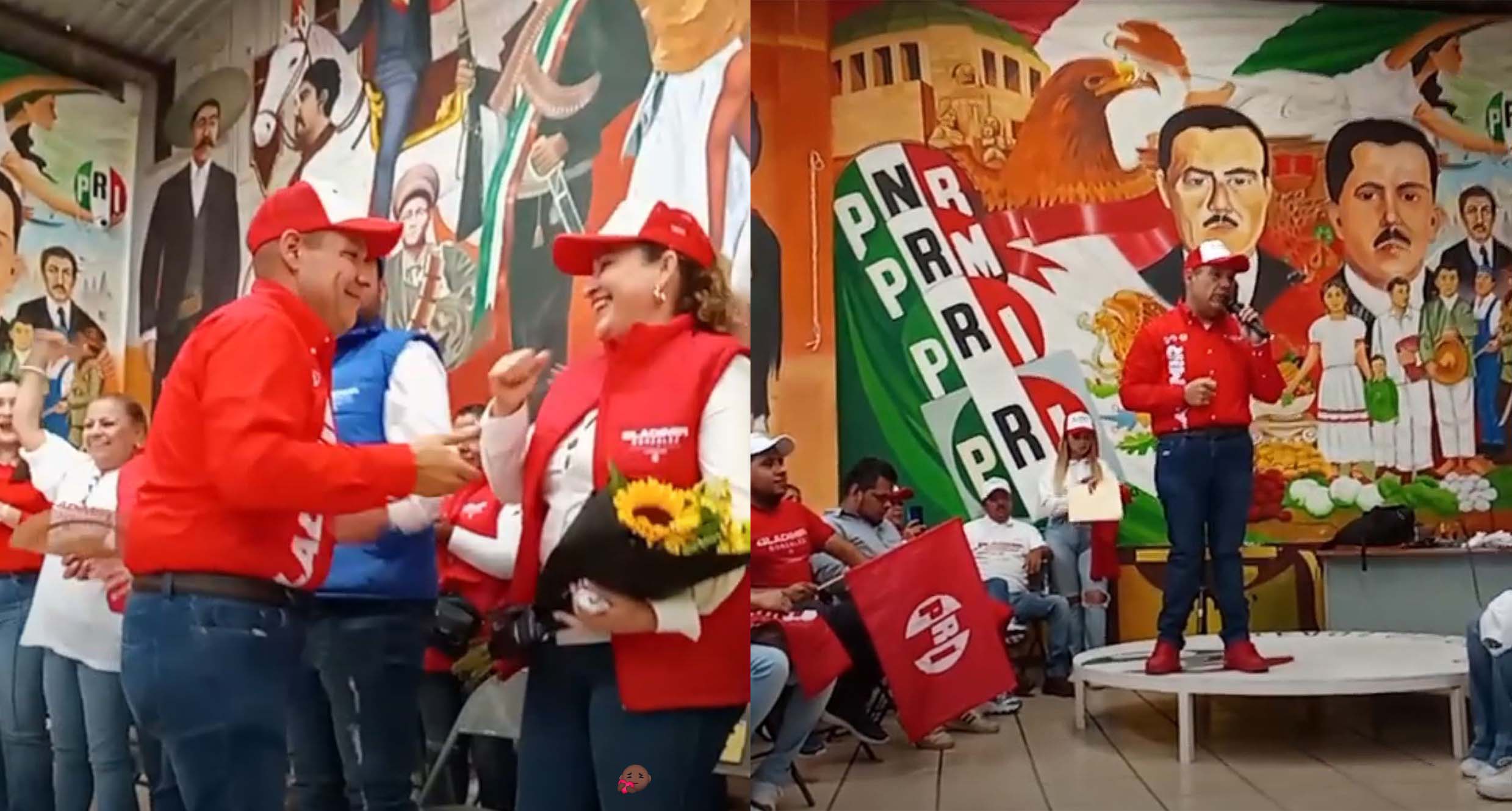 Entre porras y banderas del Tricolor, Bladimir González Hernández arrancó campaña en busca de volver a ser presidente municipal de Tarímbaro