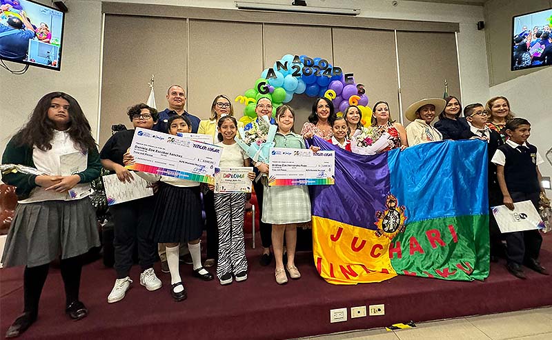 Premia CEDH a niños que participaron en concurso de dibujo; reflejaron en ellos que están sometidos a la violencia