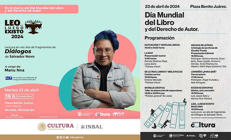 Morelia invita a celebrar el Día Mundial del Libro y Derecho de Autor