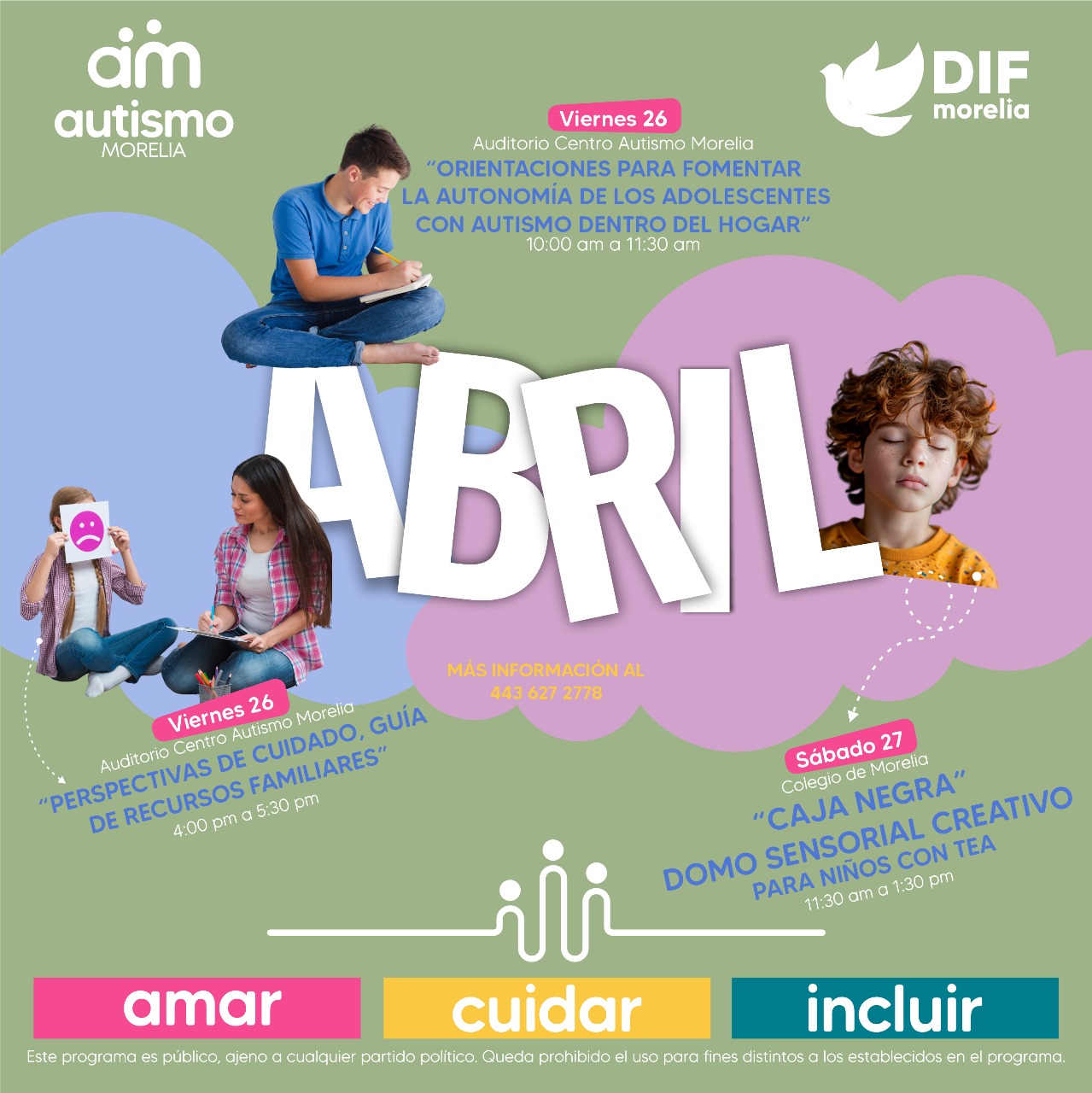 DIF Morelia invita a actividades “Creando Comunidad – Morelia incluyente”