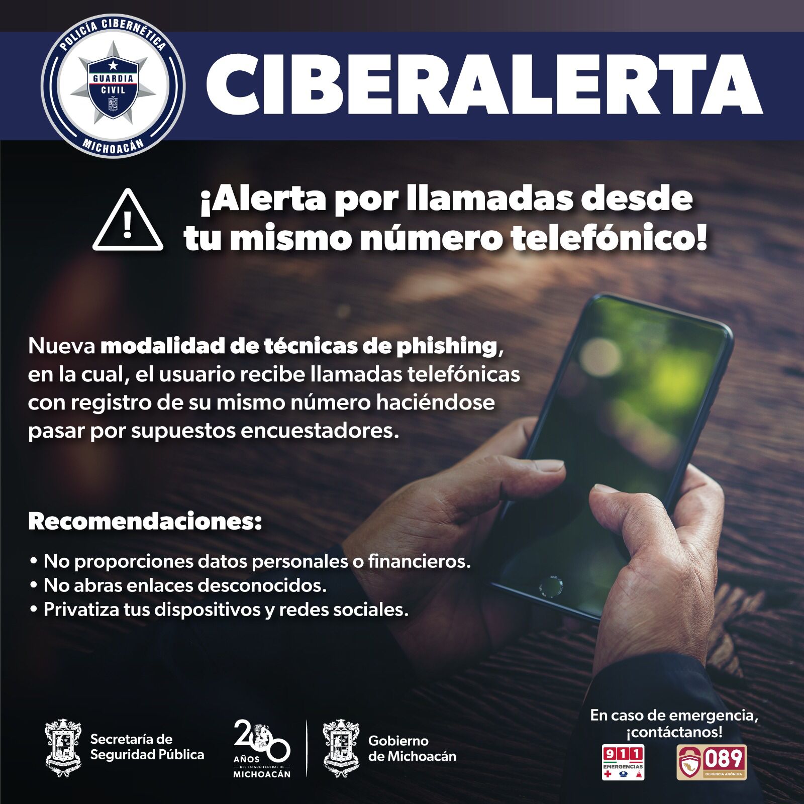 ALERTA. ¡Cuidado! Si recibes una llamada de tu propio número, no contestes