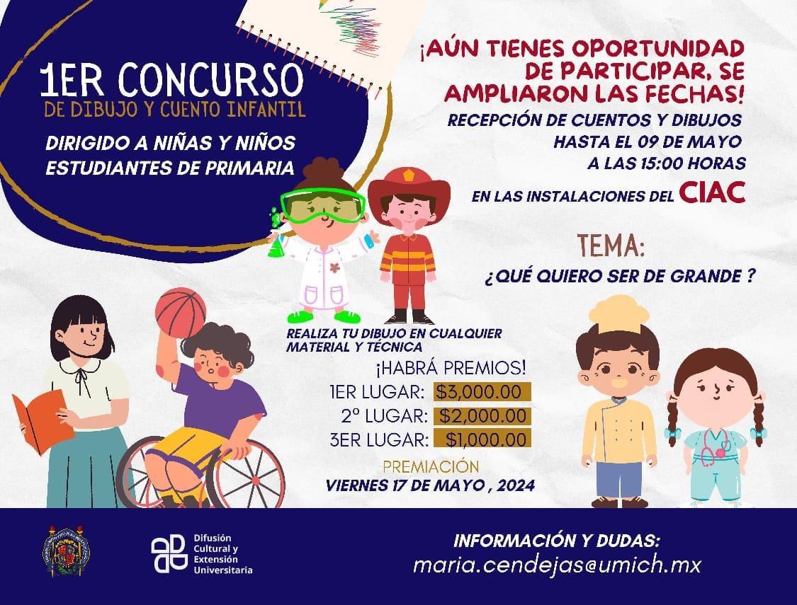 UMSNH amplia fecha para que las y los niños participen en los concursos “Sé rector o rectora por un día” y de Dibujo y Cuento Infantil